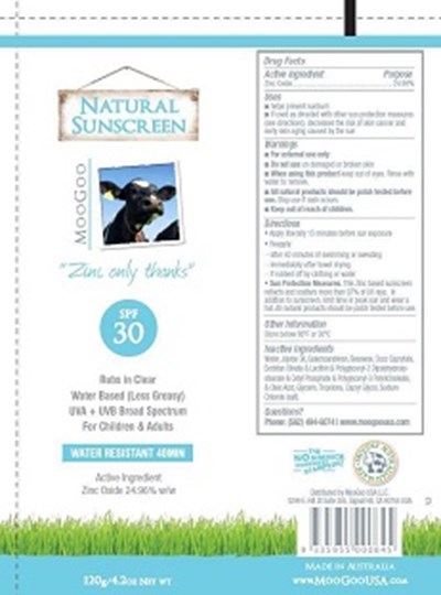 Label (Moogoo Sunscreen Label)